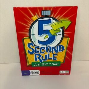 5 Second Rule Just Spit It Out Party Game Ages 10+ Night Family Fun Cards Patch